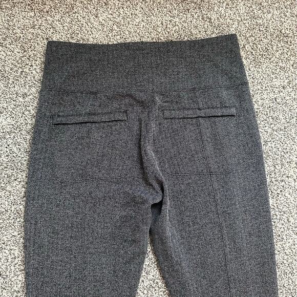 Athleta dark gray & white print Delancey Herringbone tight leggings size M - Picture 5 of 9